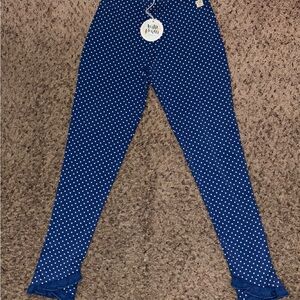 Wildflowers NWT Blue Polka Dot Leggings